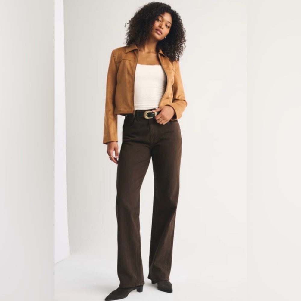 Abercrombie & Fitch Brown High Rise Jeans